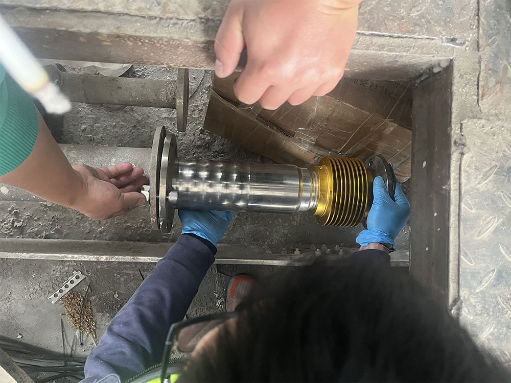 上上電纜公司現場安裝圖示